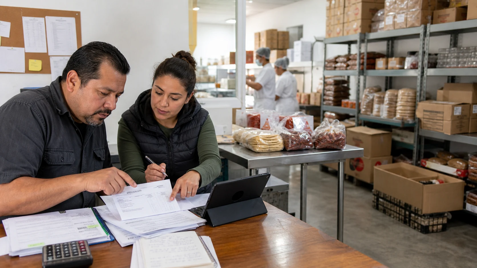 PyME mexicana revisando costos de proveedores e inventario